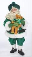 IRISH SANTA W/TEDDY BEAR